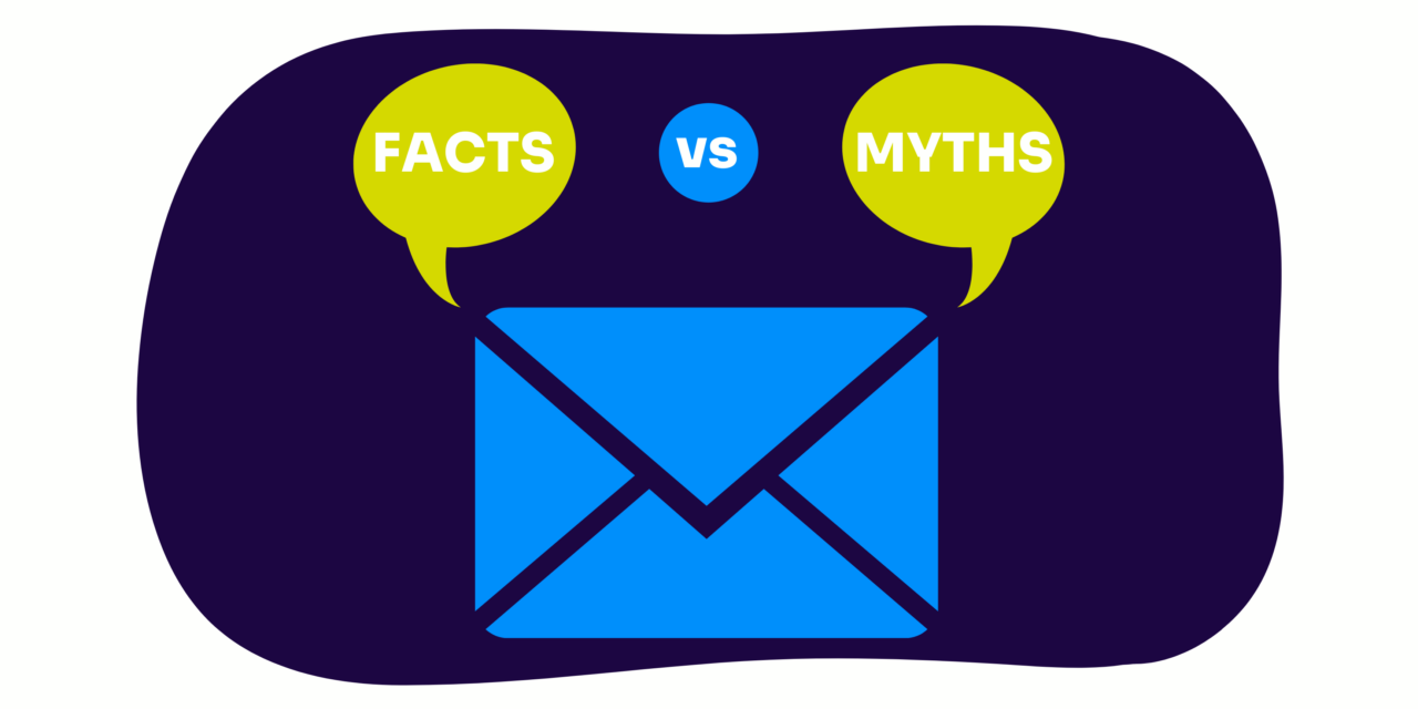 image of email with myth vs fact above it